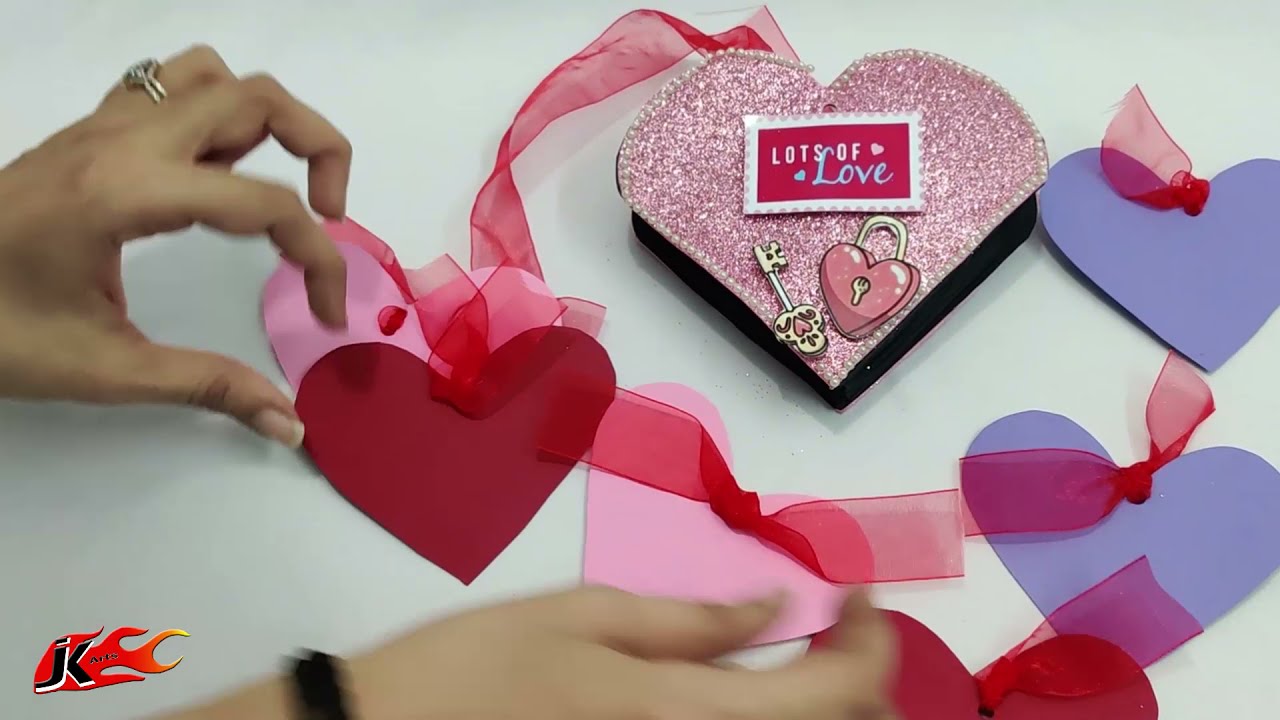DIY Heart Accordion Card | JK Arts 1838