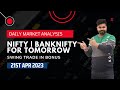 Market Analysis for 21th April | Banknifty and Nifty levels for intraday trading | Intraday stocks
