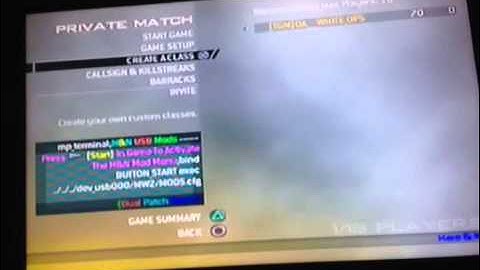 Mw2 cfg mod menu infection lobby ps3