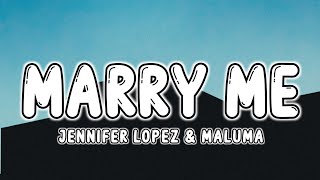 Jennifer Lopez, Maluma - Marry Me (Lyrics) (Kat & Bastian Duet)