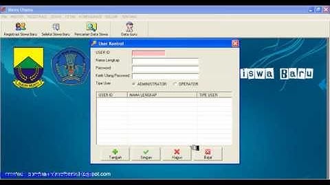 Demo Penerimaan Siswa Baru dengan Visual Basic 6.0