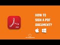 How to digitally sign a pdf document with or without Adobe Acrobat? Also, create a digital signature