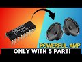 Powerful DIY Amplifier with Only 5 Parts – Easy Build