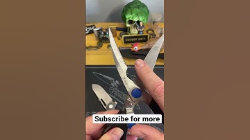 Knife sharpening- knives vs scissors #Shorts #Knives #Knive #KnifeLife #KnifeSharpening￼