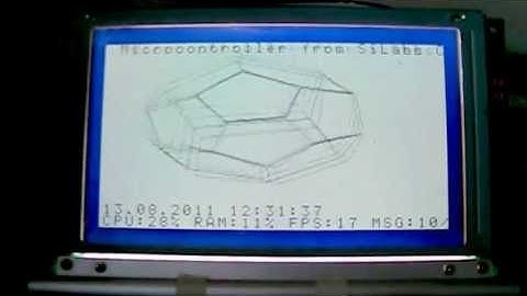 GLCD 3D Graphics Demo @ 8051 Microcontroller