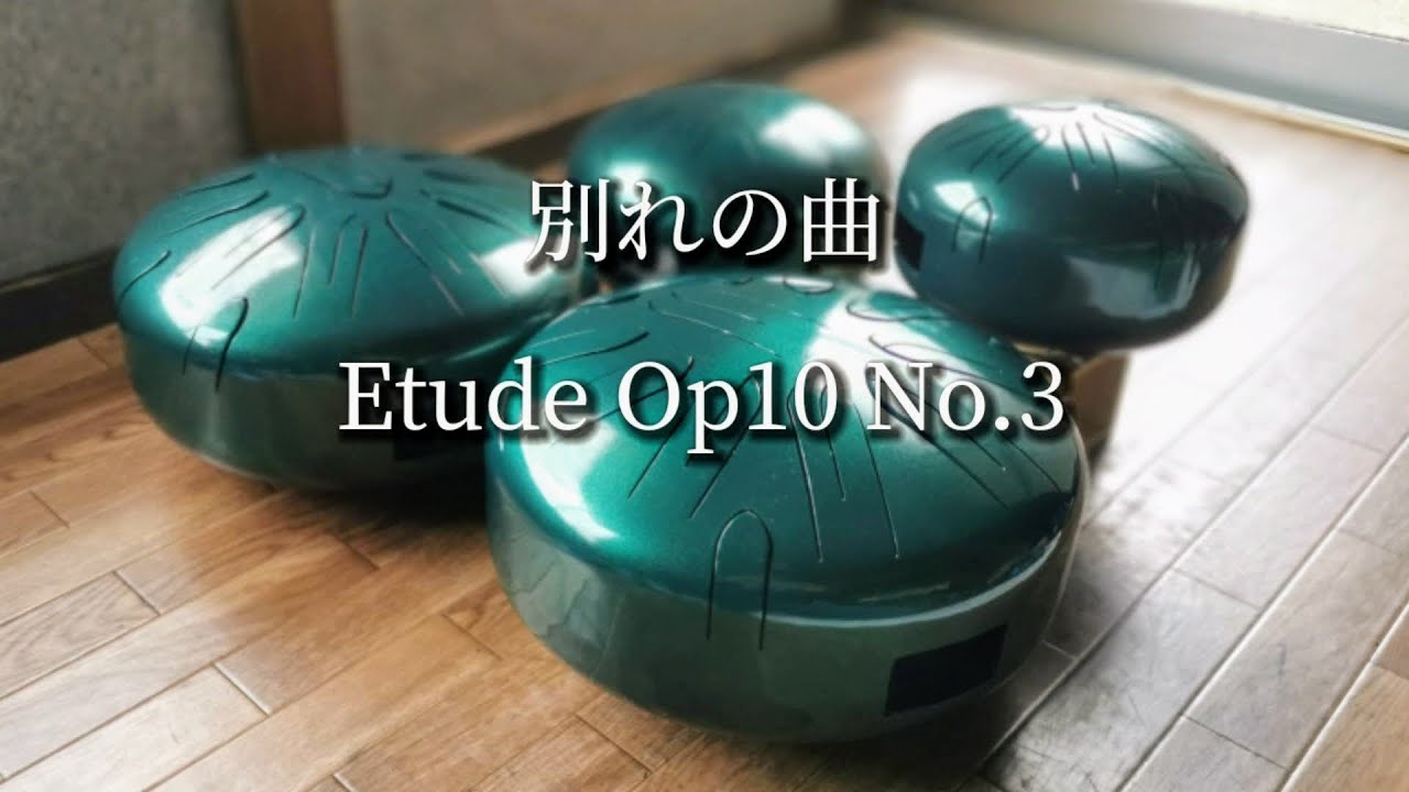 Chopin Etude Op.10 No.3 / Steel Tongue Drum Sazanami slit drum
