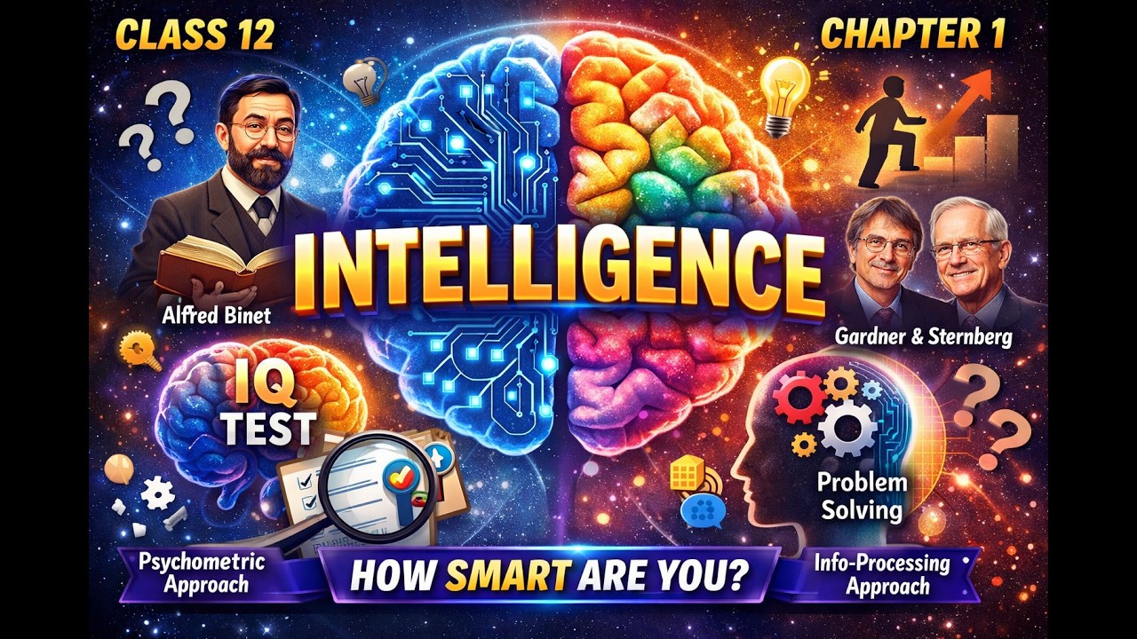 Intelligence Explained | Class 12 Psychology Chapter 1|CBSE, DSSSB ...
