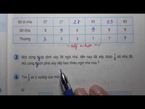 Video TOÁN LỚP 3 - SGK/ Trang 69 - LUYỆN TẬP - Thầy Nhựt TV - youtube