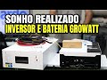 Novidade growatt inversor offgrid 10000w pico com armazenamento lifepo4  energia solar