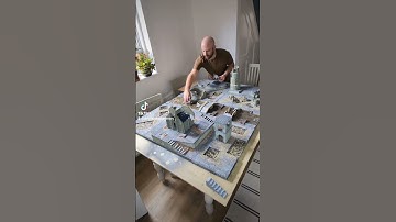 Setting up my Modular Osgiliath Board for MESBG #lordoftherings #tabletopterrain #mesbg