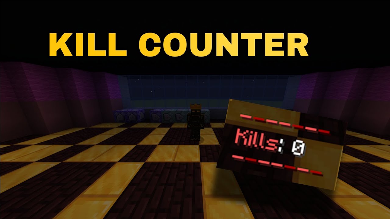 How to make a kill counter! | Minecraft Bedrock Command Tutorial - YouTube