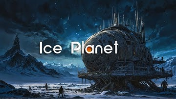 Ice Planet | Otherworldly Sci Fi Ambient | Cold Winter Storm Atmosphere