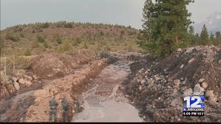 Hot summer is melting glaciers on Mt. Shasta, sending debris and mud flows down the mountain