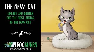 The New Cat - Coloring Spread 1