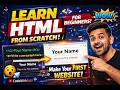 Learn HTML in 10 Minutes 🔥 | Make Your First Website | CodeWithRabi