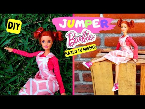 Como hacer JUMPER y BLUSA para muñecas Barbie! 👗👚ROPA en Miniatura para Muñecas Escala 1:6