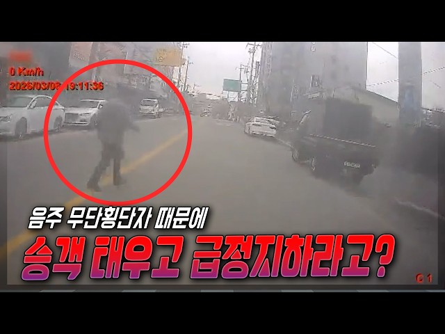 27649회. 술 취해서 냅다 버스 앞으로 무단횡단 해버리는 보행자, 경찰은 안전운전의무위반으로 벌점 범칙금 부과.. 이게 맞습니까?