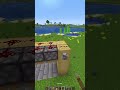 easy trapdoor piston shutter Redstone gate door Minecraft #minecraft
