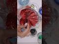 ASMR peeling red glitter #redglitter #peeling #peelingsounds #satisfying #shorts