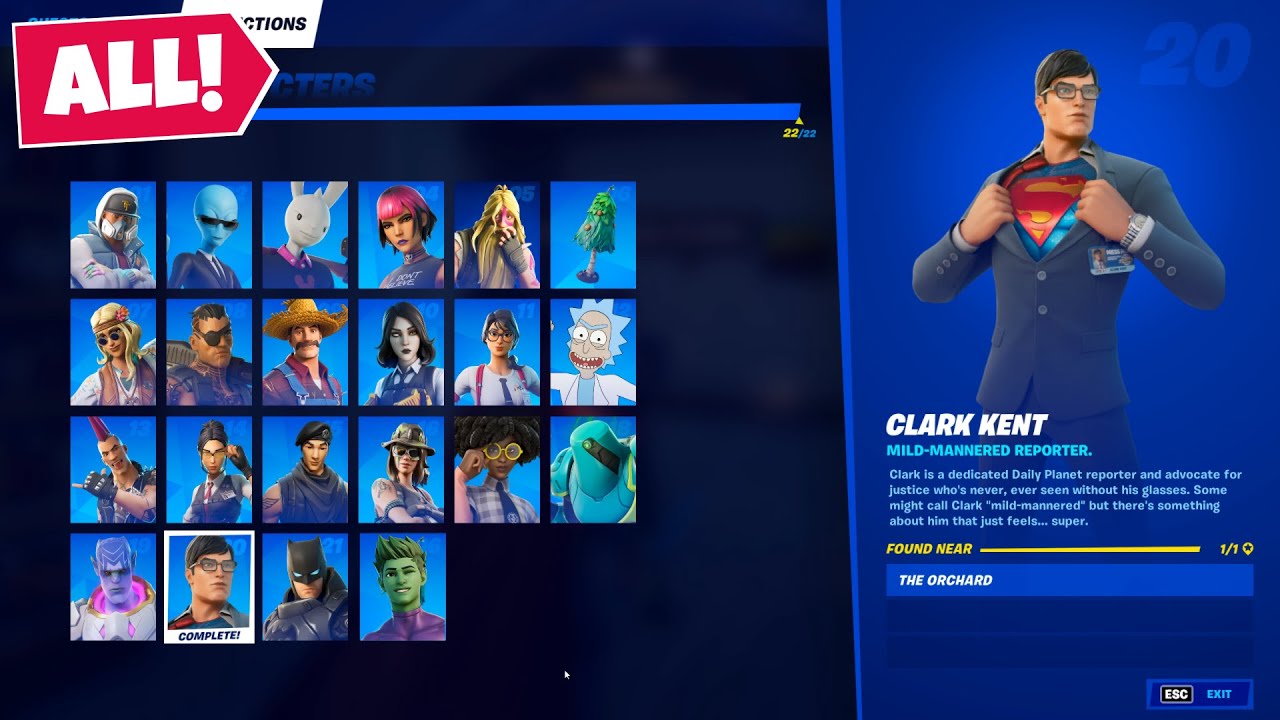 All 22 Characters Locations in Fortnite Season 7 Chapter 2! - Complete Collection Guide