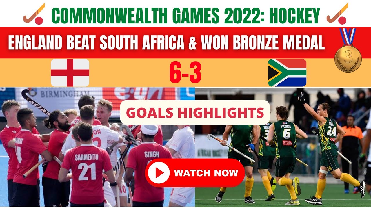 England Vs South Africa Bronze Medal Hockey Match Commonwealth Games 2022 Highlights #B2022