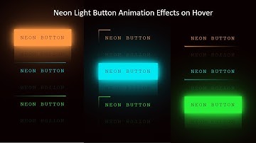 Neon Light Button Animation Effects on Hover | CSS Snake Border 2