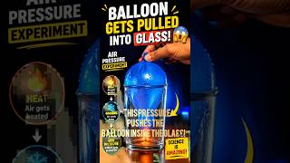 Amazing Air Pressure Trick with Water Balloon &amp; Glass! #shorts #experiment #airpressure