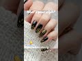 Princess black nailart designs