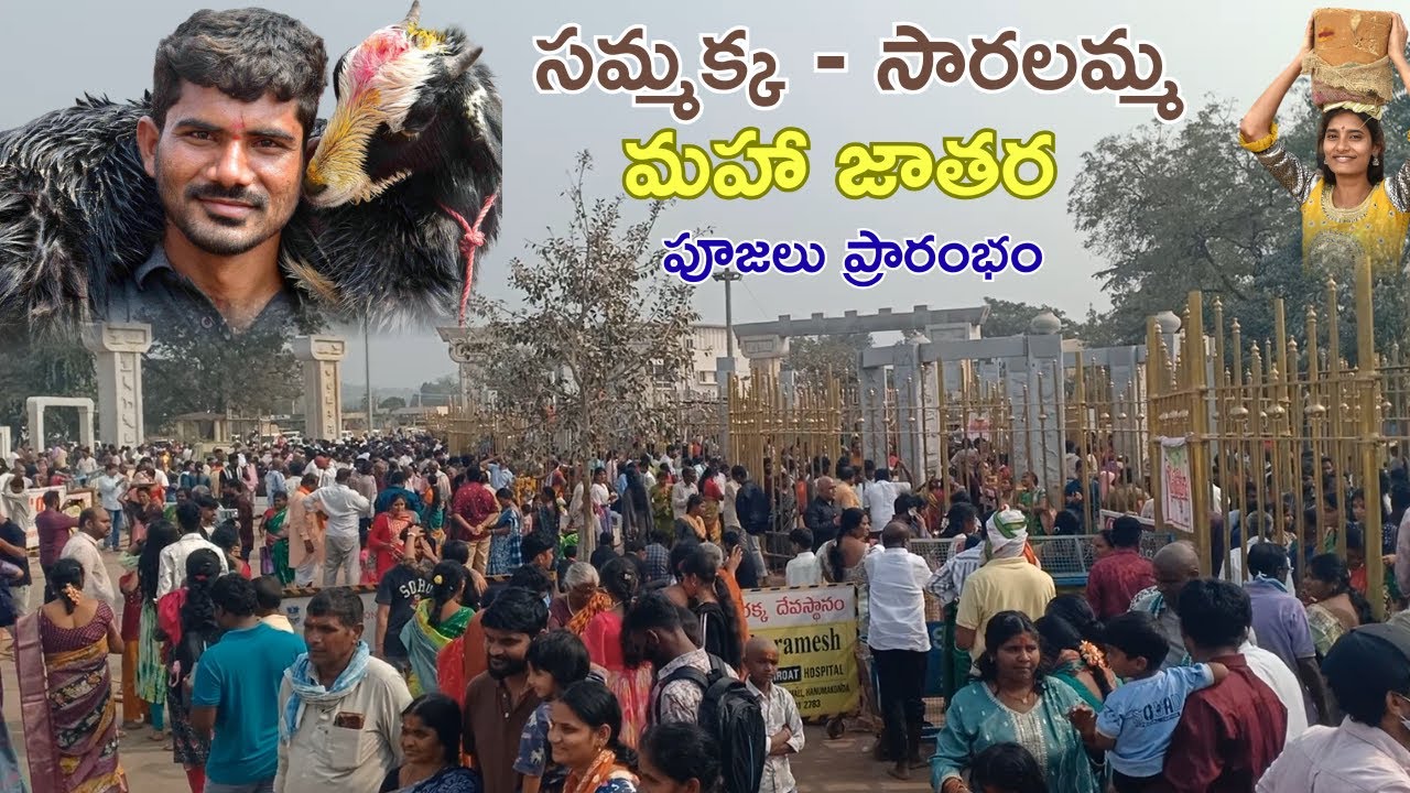 గద్దెల వద్ద భక్తుల తాకిడి 