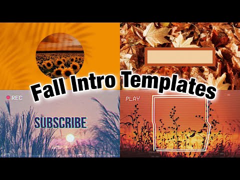 FALL Intro Templates