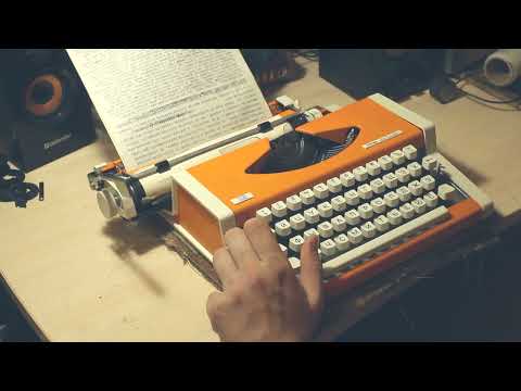 Печатная пишущая машинка UNIS - видео-инструкция | typewriter schreibmaschine