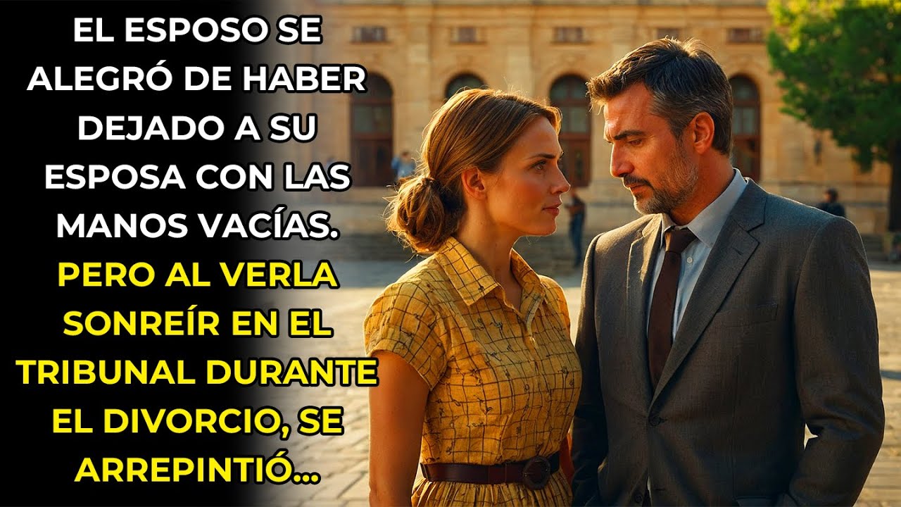 EL ESPOSO SE LLEVÓ TODOS LOS BIENES DE SU ESPOSA DESPUÉS DEL DIVORCIO. ELLA SONRIÓ EN EL TRIBUNAL...