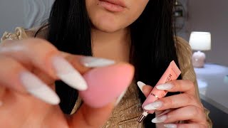 5 minute ASMR Doing your makeup fast 🌹 Realistic (No talking)