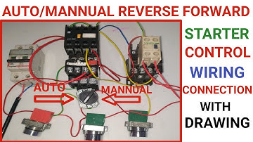 AUTO/MANNUAL REVERSE FORWARD STARTER CONNECTION WITH SELECTOR SWITCH! Reverse forward starter