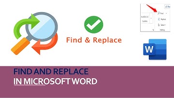FIND and replace IN MICROSOFT WORD