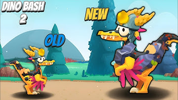 OLD vs NEW Deino de Fuego Repter Max level upgrade Dino Bash 2 Travel Thru Time Gameplay