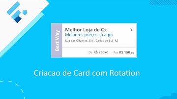 Flutter - Criacao de um Card com Rotacao - RotatedBox