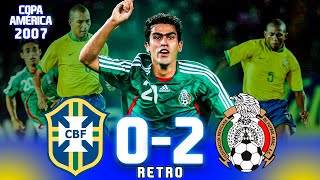 ¡VICTORIA HISTÓRICA!  México 20 Brasil  Copa América 2007
