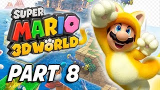 Super Mario 3D World Walkthrough Part 8 - Shifty Boo Mansion (100% Green Stars & Stamps Gameplay)