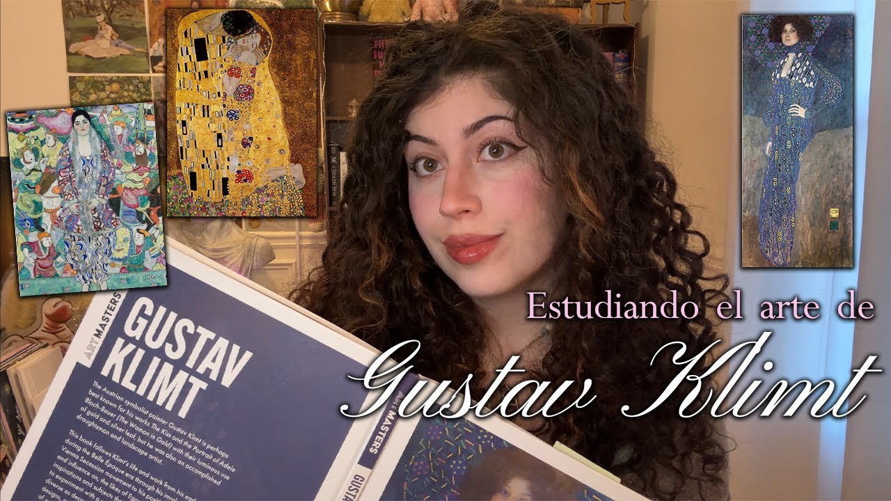 ☀️ estudiando el arte de gustav klimt 💛 | estudiando arte (study with me)