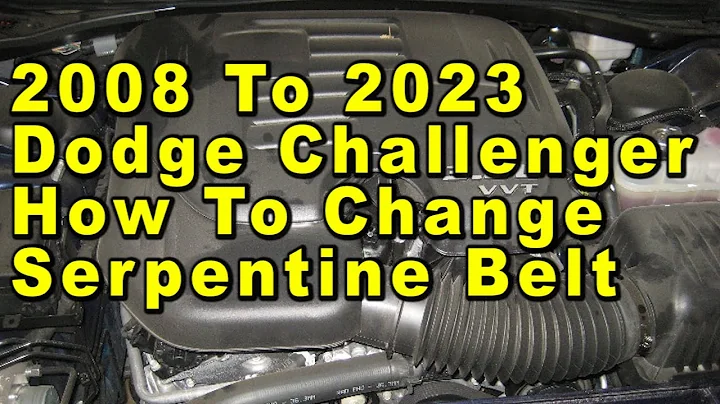 2008 To 2023 Dodge Challenger How To Change Serpentine Accessory Belt With Part Numbers - 3.6L V6