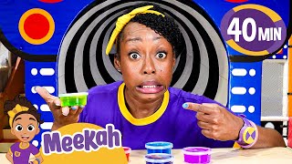 make rainbow slime with meekah educational videos for kids blippi and meekah kids tv