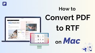 how to convert pdf to rtf on mac | wondershare pdfelement 8