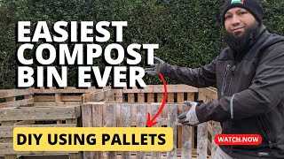 How To Build A DIY Compost Bin -  Easy Free Compost Bin From Pallets by My Family Garden 2,335 views 1 month ago 9 minutes, 20 seconds