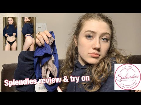 SPLENDIES SHEER THONG PANTIES TRYON HAUL BY A Canadian