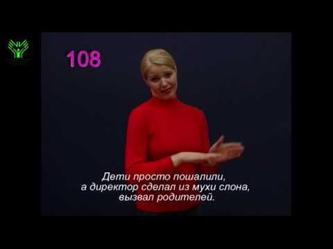 (108) Делать из мухи слона, преувеличивать. Словарь лексики русского жестового языка