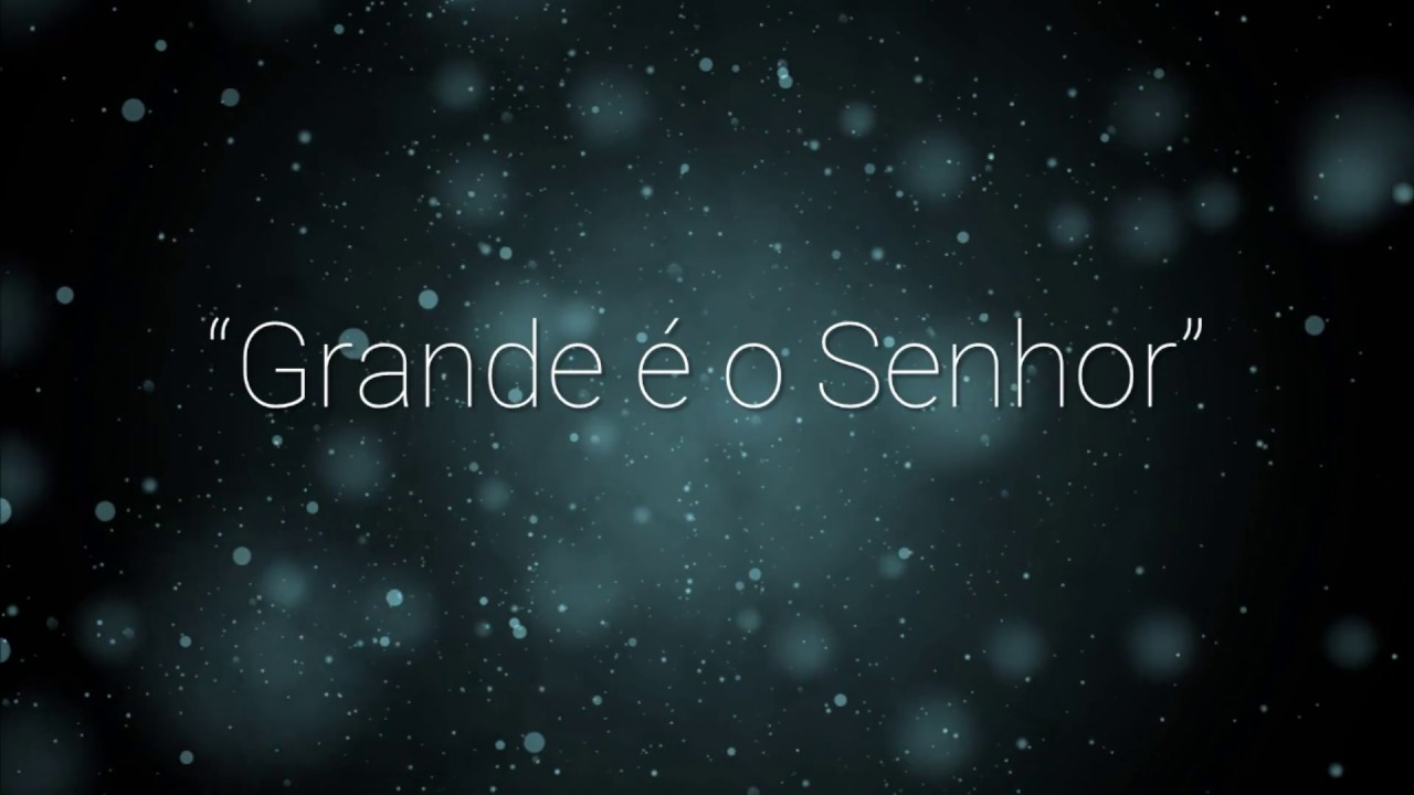Grande é o Senhor - Playback - Piano - G (Sol maior)