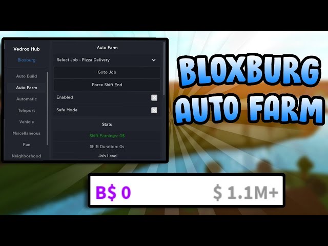 Welcome to Bloxburg [AUTOFARM/ESP/TP] Scripts