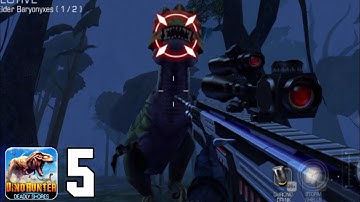 DINO HUNTER: DEADLY SHORE - Gameplay Walkthrough Part 5 [RIFLE SERIES]