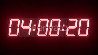 3D Render of Digital Clock Countdown Timer - 10 Minutes Video Ideas